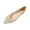 White, variant on Beige Flats For Womens Pointed Toe With Breathable Mesh Upper One Foot Slip On Shallow Mouth For Spring Summer Casual Daily Wear Size 37