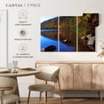thumbnail image 4 of Elephant Stock Jordan Pond In Autumn Wall Art - Horizontal Multi Panel Canvas - Dining Room Wall Decor - Nature Multi Panel - Blue And Green Decor - 23" x 14", 4 of 4