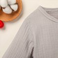 thumbnail image 6 of Gibobby Baby Onesies Comfortable Long Sleeved Crew Neck Bodysuit Color Ribbed 0 3 6 9 12 18 24Months Newborn Jumpsuit Soft Unisex Baby Clothes(6-9 Months,Grey), 6 of 9