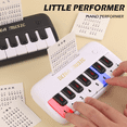 thumbnail image 2 of Electronic Piano Keyboard Toys with Dynamic Lights, Musical Instruments for Toddlers Ages 3-5 Birthday Gifts(Yellow), 2 of 7