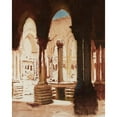 thumbnail image 3 of Kazimierz Stabrowski 12x14 Black Modern Framed Museum Art Print Titled - Monastery Courtyard in Monreale-Palermo (1924-1926), 3 of 5