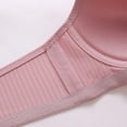 thumbnail image 4 of CHUANK Women‘s Full Coverage Underwire Bra Minimizer Plus Size Lace Comfortable Cushion Strap Wine 36, 4 of 6