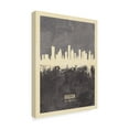thumbnail image 2 of Trademark Fine Art 'Houston Texas Skyline Gray' Canvas Art by Michael Tompsett, 2 of 4