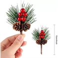 thumbnail image 2 of 12 Piezas Mini Ramos de Pino Navideño Artificiales JAMW Sencillez, 2 of 5