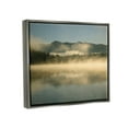 thumbnail image 3 of Stupell Industries Misty Lake Mountain Range Scenery Coastal Photography Gray Floater Framed Art Print Wall Art, 3 of 6