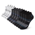 thumbnail image 6 of JASGOOD 12 Pairs Mens Ankle Socks Low Cut Cushioned Athletic Short Socks with Heel Tab, 6 of 6