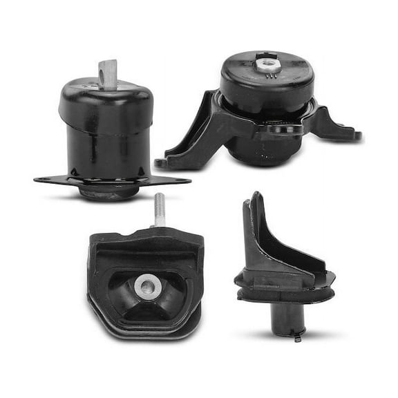 Engine Mount and Transmission Mount Kit 4 - Compatible with 2008 - 2012 Honda Accord 3.5L V6 2009 2010 2011