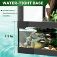 thumbnail image 2 of Reptile Glass Terrarium with Top & Side Screen Ventilation Reptile Terrarium, Double Hinge Door & Anti Escape Reptile Tank for Lizard Tortoise Snake, 2 of 7
