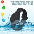 thumbnail image 4 of Waterproof AirTag Bracelet for Kids, Hidden Silicone Wristband for AirTag, GPS Tracker Case for Air Tag Holder Strap Band for Child Toddler, Secure Anti-Loss Protection, Black, 4 of 6