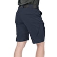thumbnail image 2 of Men's Tactical Cargo Shorts 9.5 Inches Waterproof Ripstop Elastic Waist BDU Work Shorts Hiking, 2 of 5