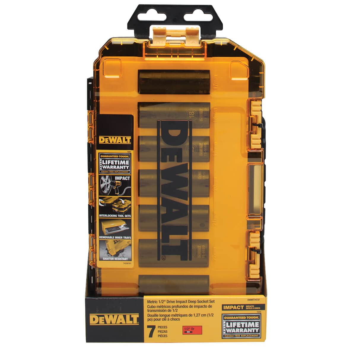 Stanley 7522451, Deep Impact Socket Wrench & Set, 7 Pieces