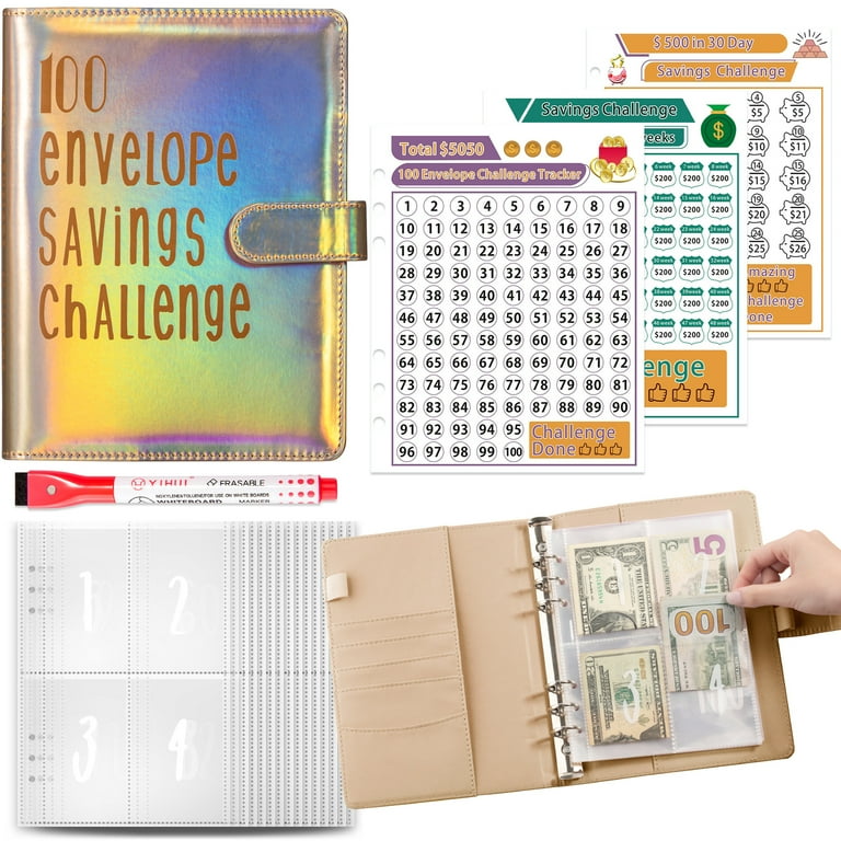 100 Saving challenge Box ver. (リフィルのみ) 貯金リフィル A6 100 Saving challenge Box ver. その他雑貨