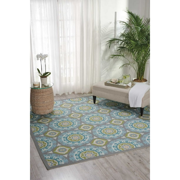 Waverly Sun N' Shade Jade Area Rug