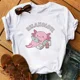 thumbnail image 4 of Camiseta divertida Axolotl para mujer, camiseta de manga corta Kawaii Relaxolotl, ropa para mujer, Tops informales Y2k con estampado de dibujos animados, 4 of 5