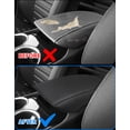 thumbnail image 7 of KBH Center Console Cover for Ford Fusion 2013-2016, Armrest Covering for Car, Anti-Scratch Leather Middle Console Lid Protector, Black, 7 of 7