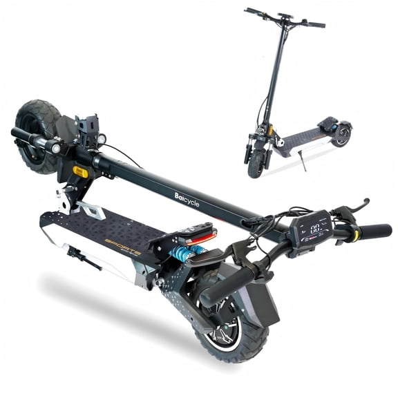 Electric Scooter Adults, 1600W Motor, 36 MPH & 40 Miles Range, 48V Battery, 10" Off-Road Tires, Front ＆ Rear Dual Shock Absorbers, LED Display for Commuting & Travel, Foldable Scooter,UL Certified