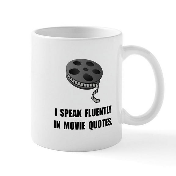 CafePress - Speak Movie Quotes Mug - 11 oz Ceramic Mug - Novelty Coffee Tea Cup