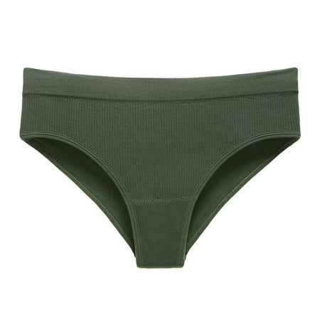 Xiaoxatg Sexy Panties for Women Women s Triangle Breathable Elastic Exercise Seamless Solid Color Thong Underwear Big Pads for Women plus Size