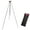 Silver, variant on Outdoor Camping Bonfire Tripod Portable Triangle Support ForFire Hanging Pot Outdoor Campfire Cookware Picnic Cooking Grill Tool Black
