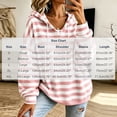 thumbnail image 3 of Raeneomay Women's Striped Hoodie - Drawstring Long Sleeve Pullover Top, 3 of 6
