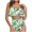 Green, variant on Thong Bikini Sets For Women With Cover Up, Tummy Control Swimwear Strapless One Piece Swimsuit Ruched Bathing Suits for Women Slimming Bandeau Tube Top Bikini