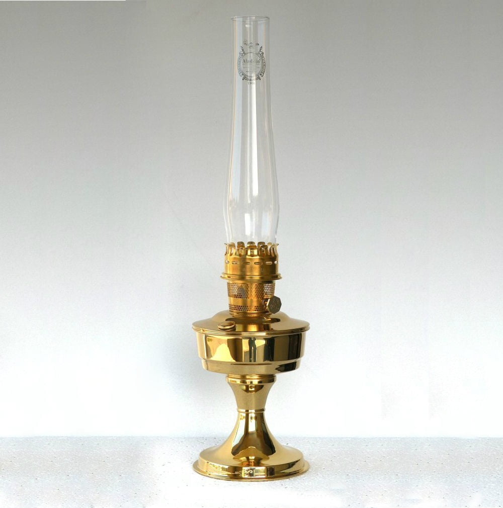 Aladdin 100007059/B2301 Heritage Brass Kerosene Oil Table Lamp