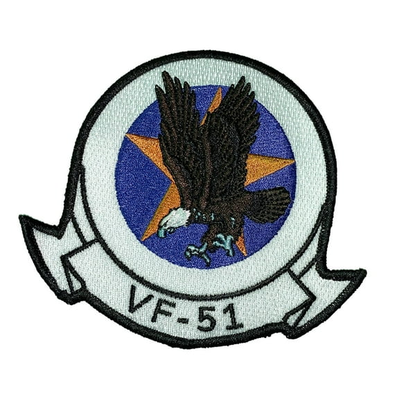 VF-51 Screaming Eagles Squadron Patch – Plastic Backing
