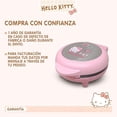 thumbnail image 3 of SANRIO Waflera De Hello Kitty HK-91, Antiadherente 750 W de 18 cm, con Dise&ntilde;o en el Waffle, Luces Indicadoras y Asa Fr&iacute;a, Ideal para Desayunos y Regalo, M&aacute;quina de Waf, 3 of 11
