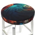 thumbnail image 3 of Balery Colorful Flower Bird Fundas de asiento para taburete de bar redondo de tela de terciopelo ajustables que protegen de arañazos y manchas para sillas de 14 a 17 pulgadas.-14 inch, 3 of 7