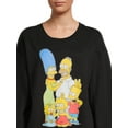 thumbnail image 4 of Simpsons Juniors' Family Graphic Fleece Sweatshirt, 4 of 5