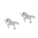 thumbnail image 1 of Pendientes de moda con forma de caballo, joyas y regalos Oro blanco, 1 of 9