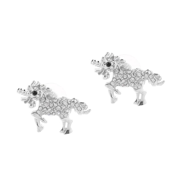Pendientes de moda con forma de caballo, joyas y regalos Oro blanco