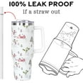 thumbnail image 4 of Christmas Gifts 40 oz Tumbler with Handle and Straw Lid,Cute Gifts for Women Snowman Xmas Tree Vacuum Insulated Leak Proof Tumbler,Winter Holiday Accessories Stainless Steel Coffee Cup Mug, 4 of 6