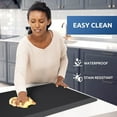 thumbnail image 2 of Djiypn Kitchen Mat, Cushioned Anti Fatigue Mat - Kitchen Rugs Kitchen Decor Non-Slip, Stain Resistant, Waterproof Floor Mats Desk Mat for Kitchen, Office, Workshop, Black, 17'' x 28''x0.5", 2 of 9