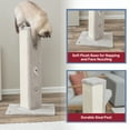 thumbnail image 5 of TRIXIE Soria Plush & Sisal 31.5" Square Scratching Posts, Cat Toys for Hunting, Greige, 5 of 7
