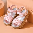 thumbnail image 4 of Gubotare Sandals Girls Girls Strappy Summer Sandals Open-toe Fashion Cute Dress Sandals for Little Big Kids Size 13 (Pink,13 Little Kid), 4 of 5