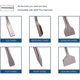 thumbnail image 3 of Juego de cinceles de 6 piezas para brocas Sds Plus, ranurado de azulejos, raspado, punto plano, cinceles de escalado, herramienta de taladro de martillo, 3 of 5