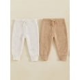 thumbnail image 2 of Suealasg 3-Pack Toddler Babies Boys Joggers Pants 6M 12M 18M 2T 3T Children Boys  Elastic Waistband Knit Sweater Pants Lounge Athletic Pants Spring Fall Sweatpants for Kids Boys, 2 of 7