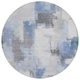 thumbnail image 2 of Addison Rugs Chantille Indoor/Outdoor Transitional Abstract Denim Machine Washable Round Rug, 8' x 8', 2 of 8