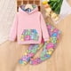 thumbnail image 2 of Odeerbi 3-8 Años Niños Niñas Conjuntos Oso Impreso Sudaderas Capucha Pantalones Sudadera Conjunto Dos Piezas Invierno Terciopelo Sudaderas Con Capucha, 2 of 4