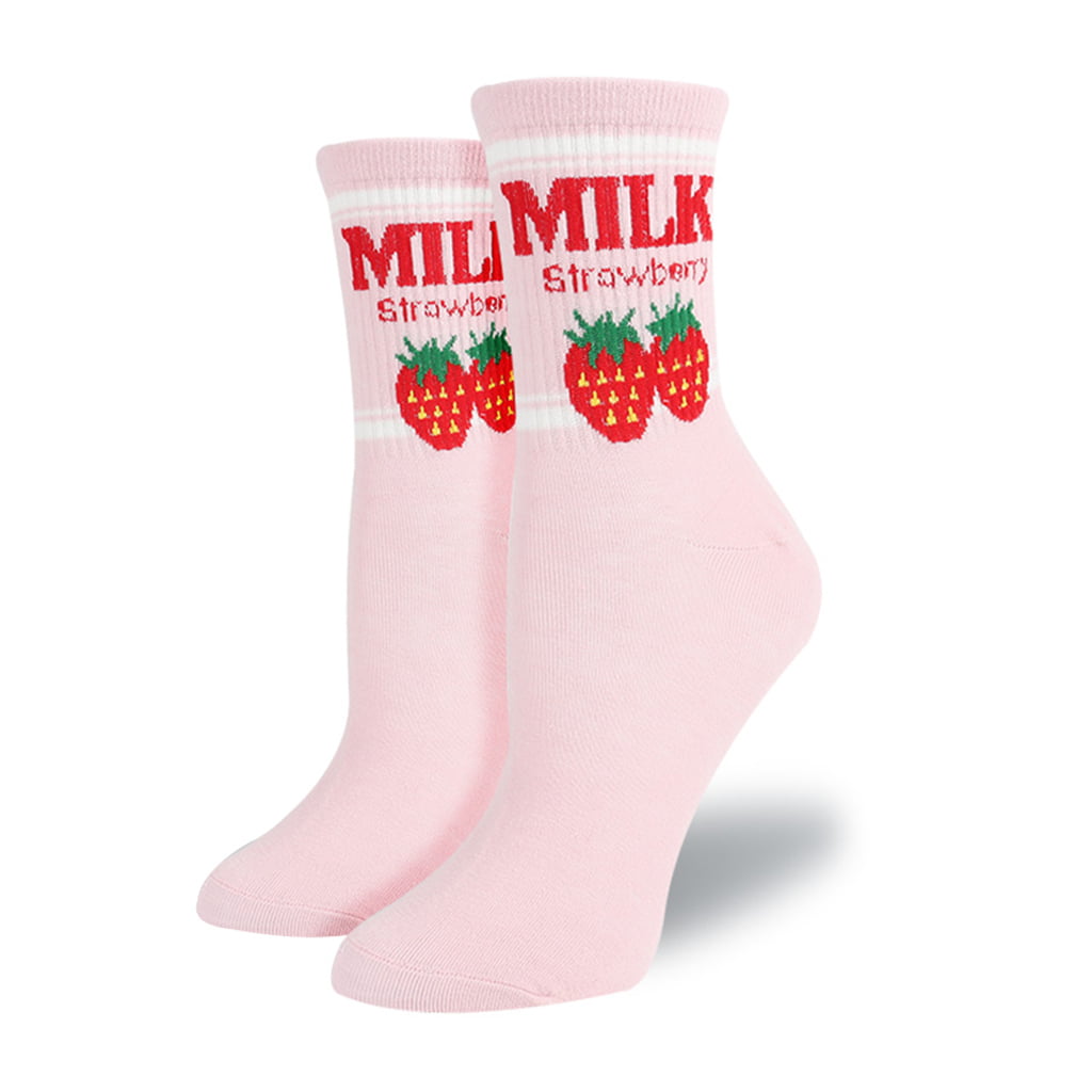 Milkbox Sock.Milk Sock.Novelty Socks.Fun Socks.Happy Socks.Tube Socks 
