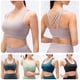 thumbnail image 4 of Mujeres Yoga Sujetador Acolchado Deportes Entrenamiento Pilates Tank Tops Casual, 4 of 8
