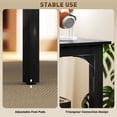 thumbnail image 4 of 71" Distressed Black Computer Desk with Metal Legs | Industrial Wood Grain Office Desk for Home, Study & Dining | 23.6" W x 29.5" H, 4 of 7