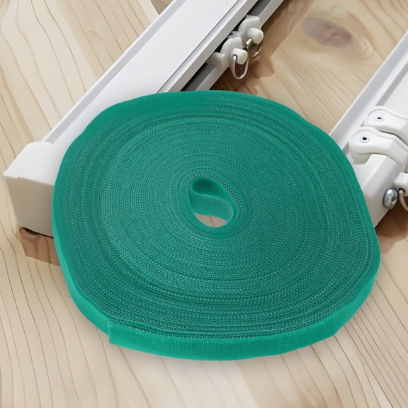 WEUVEB Green Multipurpose Reusable Garden Ties Tape for Plant Support, Wire Management and Outdoor Organization