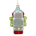 thumbnail image 5 of Northlight 5" Silver and Green Robot Hanging Glass Christmas Ornament, 5 of 5