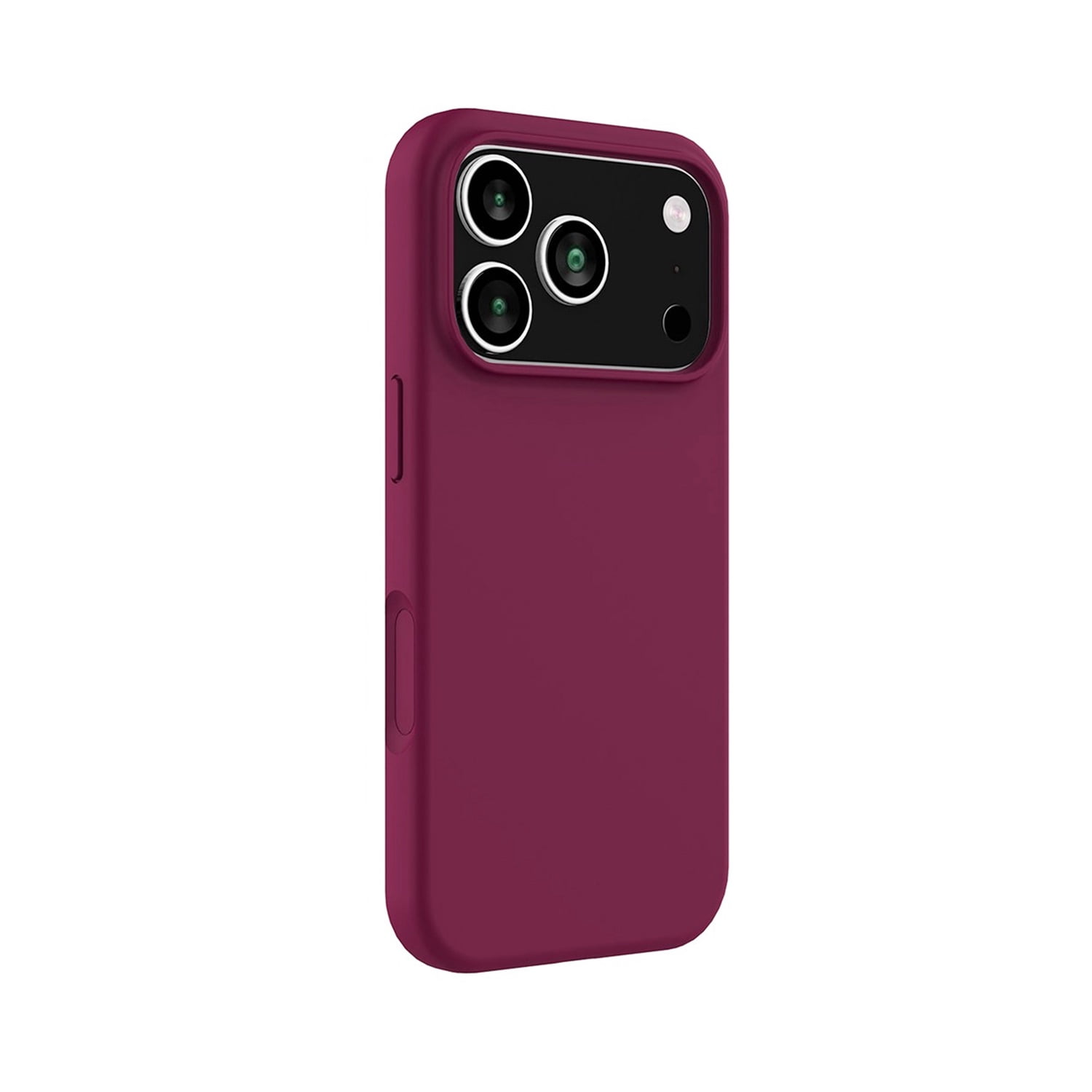 Flexible Soft Touch Silicone Back Cover for iPhone 17 Pro Max - Maroon