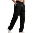 thumbnail image 3 of Dwelliawo Mens Cargo Pants Baggy Work Straight Leg Pant Loose Fit Fashion Cargo Pants Loose Fit Fitness Pants Joggers with Multi Pockets Black XL, 3 of 7