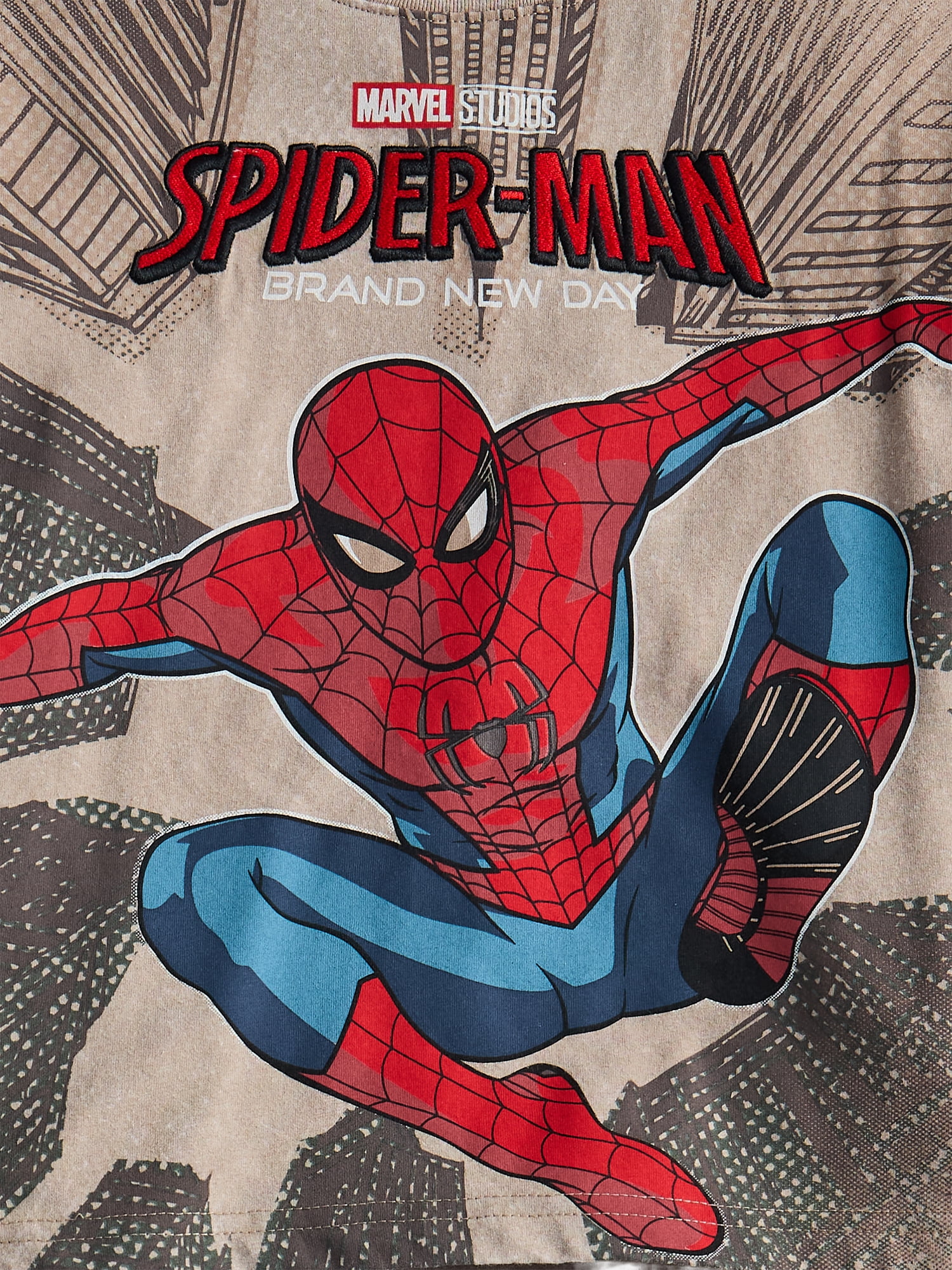 Spider-Man Boys Graphic Tee with Short Sleeves and Shorts Set, 2 Piece, Sizes 4-16