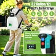 thumbnail image 2 of VAXMAY Battery Powered Sprayer 3.2 Gallon, Electric Backpack Garden Sprayer with 4 Nozzles & 32" Telescopic Wand, Rechargeable Weed Sprayer for Lawn, Yard, Plants, 2 of 7