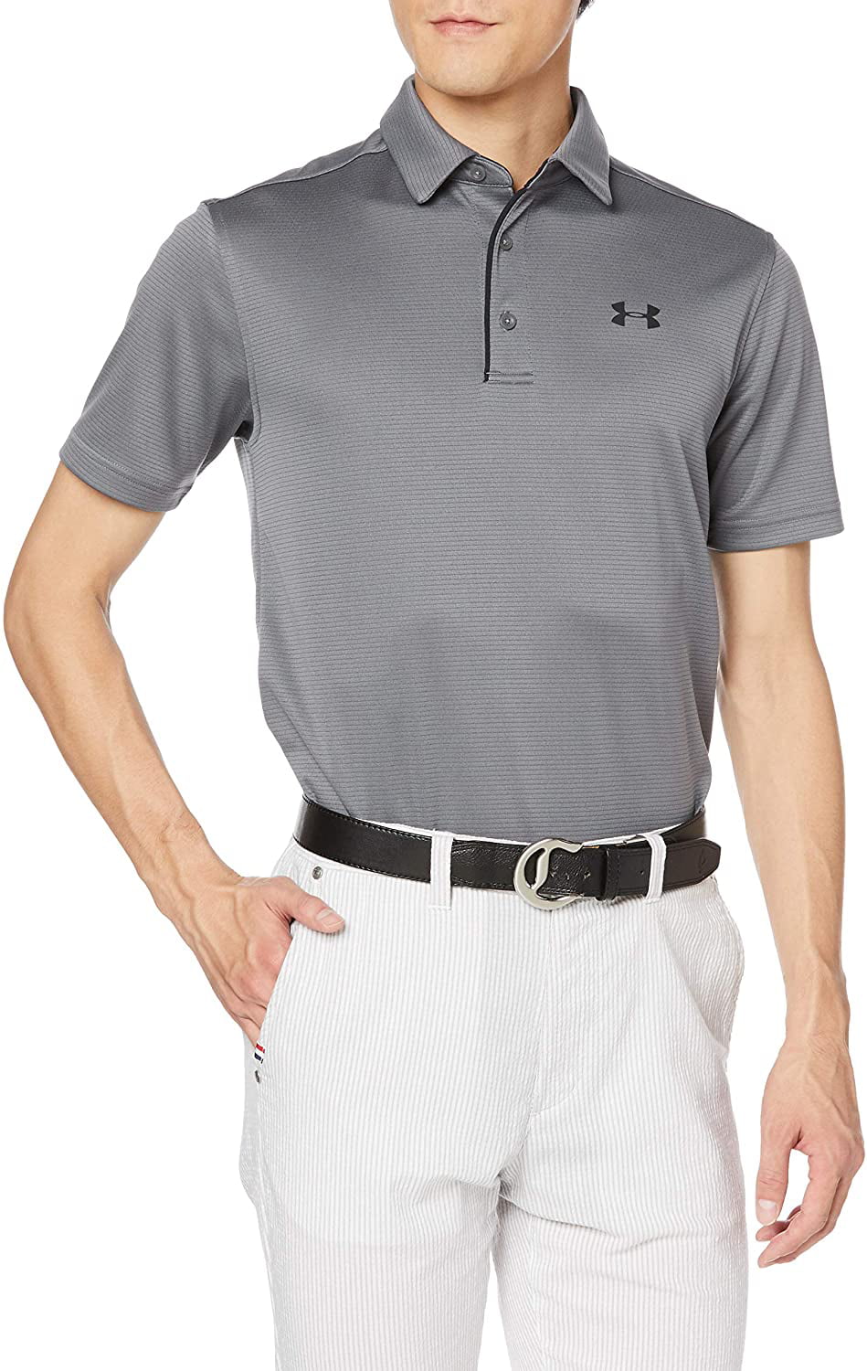 Under Armour Men's Elevated Polo GRAPHITEWHITE SM 